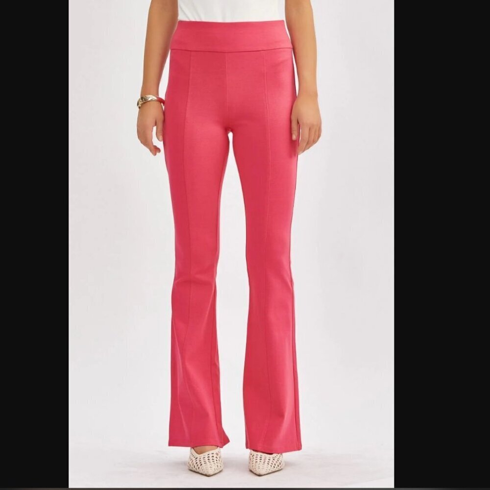 NWT Dear Scarlett Coral Magic Kick Flare Pants Size S - Picture 2 of 11